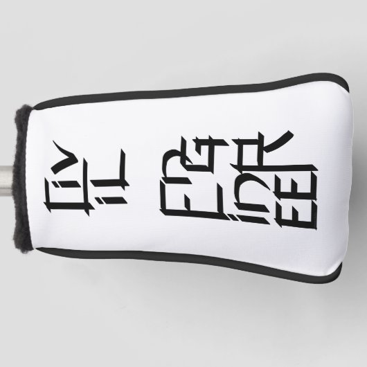 土木工学キャラクター ゴルフヘッドカバー (正面)