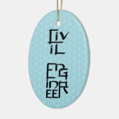 土木工学キャラクター セラミックオーナメント (左)