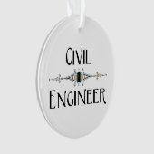 土木工学科装飾線 オーナメント (正面)