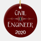 土木工学科装飾線 セラミックオーナメント (裏面)