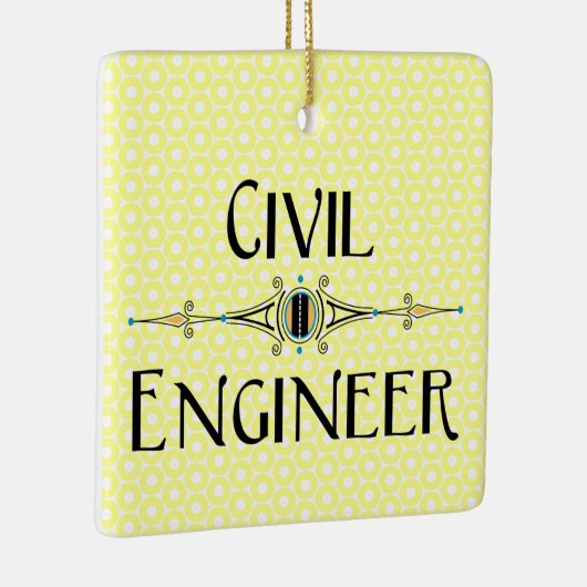 土木工学科装飾線 セラミックオーナメント (右)