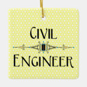 土木工学科装飾線 セラミックオーナメント (正面)