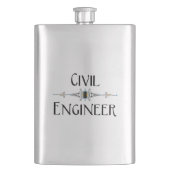 土木工学科装飾線 フラスク (正面)