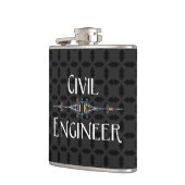 土木工学科装飾線 フラスク (左)