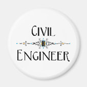 土木工学科装飾線 マグネット (正面)