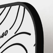 土木工最高の事計 ピックルボールラケット (左詳細)