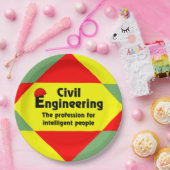 土木工頭が切れる士ブロック ペーパープレート (パーティー)