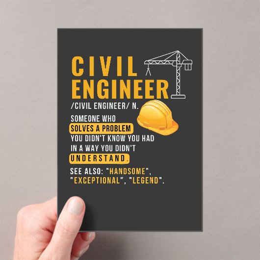 土木技おもしろい術者定義アクリル招待状 アクリル招待状 (インサイチュ (ポータブル))