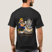 土木技師の卒業Tシャツ – 笑えるデザイン Tシャツ (裏面)