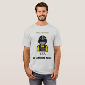 土木技師の楽しいデザイン Tシャツ (正面フル)