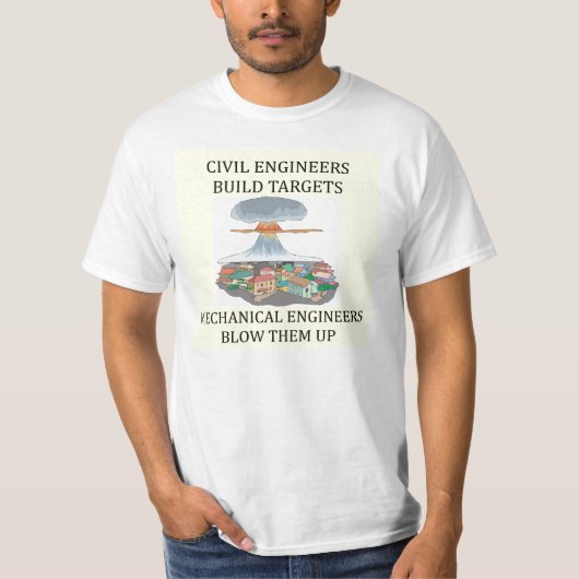 土木技師の造りターゲット Tシャツ (正面)