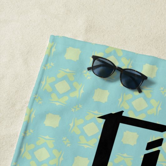 土木技師キャラクタービーチタオル ビーチタオル (インサイチュ)