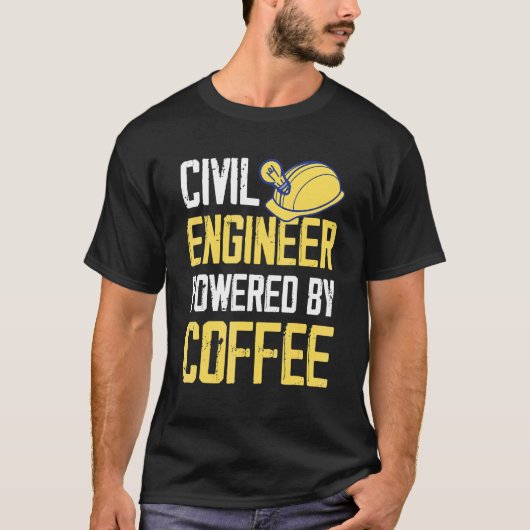 土木技師コーヒー Tシャツ (正面)