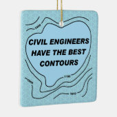 土木技師ブルーコンター セラミックオーナメント (右)