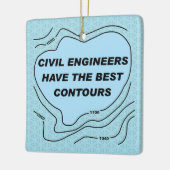 土木技師ブルーコンター セラミックオーナメント (左)