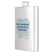 土木技師ブルーコンター フラスク (左)