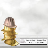 土木技師ホワイト デスクネームプレート