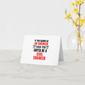 土木技師 カード (黄色い花)