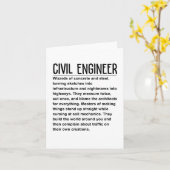 土木技師 カード (黄色い花)