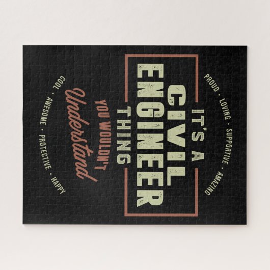 土木技師 ジグソーパズル (横)