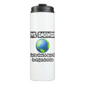 土木技師…世界をより良い場所にする タンブラー (正面)