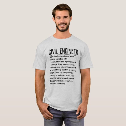 土木技師 Tシャツ (正面フル)