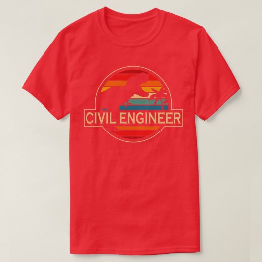 土木技師 Tシャツ (デザイン正面)