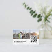 土木技師QRコード 名刺 (スタンド正面)