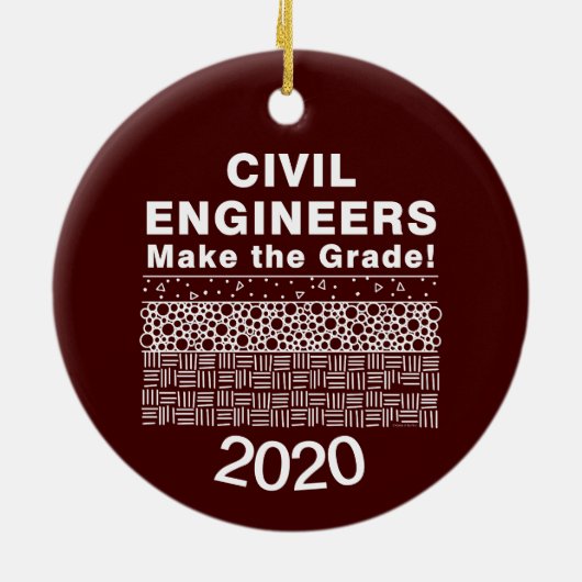 土木技術者が等級を付ける セラミックオーナメント (裏面)