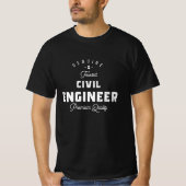 土木技術者への贈与 Tシャツ (正面)