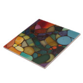 土気炎ステンドグラスフェイクモザイク抽象芸術 タイル (側面)