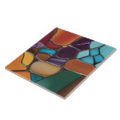 土気炎ステンドグラスフェイクモザイク抽象芸術 タイル (側面)