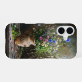 土瓶の野の花 iPhone 16ケース (裏面横)