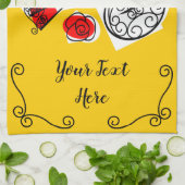 土産コースペインのナーズ文字キッチンタオル キッチンタオル (折り畳み)