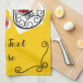 土産コースペインのナーズ文字キッチンタオル キッチンタオル (四つ折り)