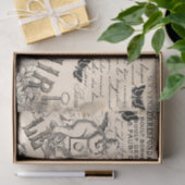 土産デコページティッシュペーパー-フランスのヴィンテージ 薄葉紙 (ギフト)