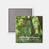 土産マグネット – ホー・レインフォレスト、オリンピックNP マグネット (正面/裏面)