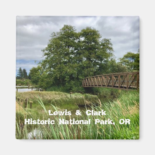 土産磁石:ルイス&クラークNat'l Historic Pk マグネット (正面)