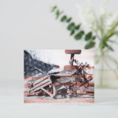 土用移動機器操作機関旗 ポストカード (スタンド正面)