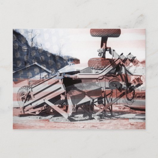 土用移動機器操作機関旗 ポストカード (正面)