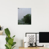 土砂降りの雨 ポスター (ホームオフィス)