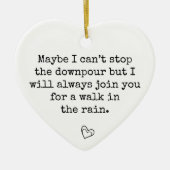 土砂降りストップできない セラミックオーナメント (正面)