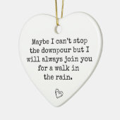 土砂降りストップできない セラミックオーナメント (左)