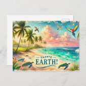 土祝、4月22日 ポストカード (正面/裏面)