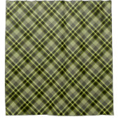 土緑の格子窓シャワーカーテン シャワーカーテン (正面)