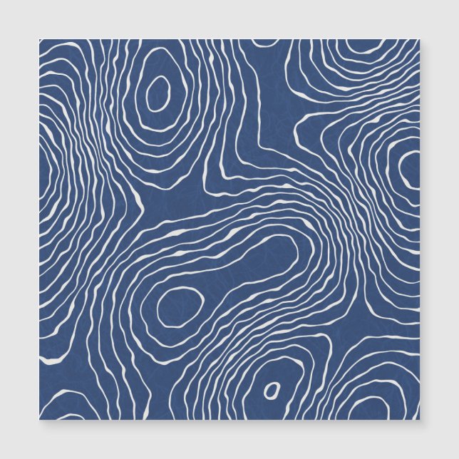 土線地形図オーガニックプリント。 (正面)