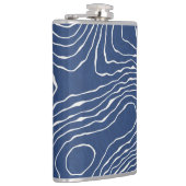 土線地形図オーガニックプリント。 フラスク (右)