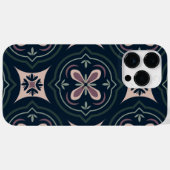 土色の花の幾何学タイル Case-Mate iPhoneケース (裏面 (横))