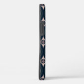 土色の花の幾何学タイル Case-Mate iPhoneケース (裏面 / 右)