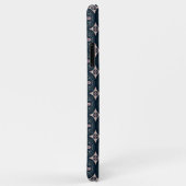 土色の花柄幾何学タイル Case-Mate iPhoneケース (裏面/右)